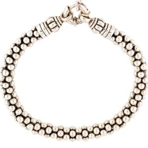 LAGOS Caviar Silver Beaded Bracelet